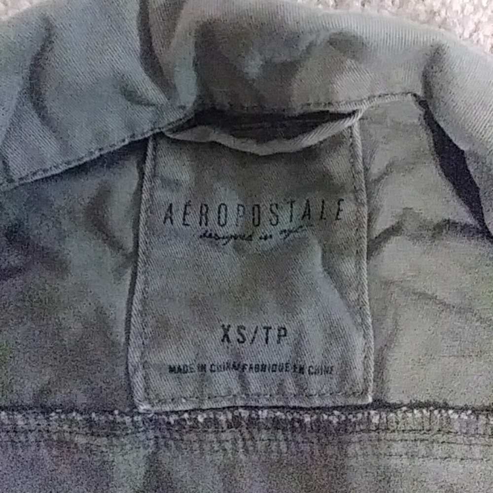 Areopostale Olive green jacket...sweater sleeves